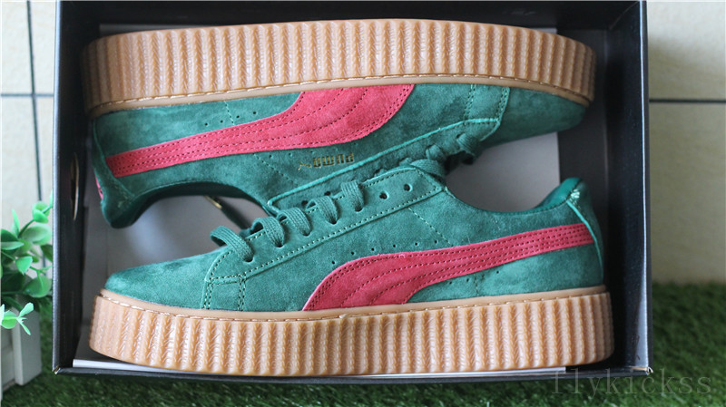 Rihanna Puma Suede Creeper Green